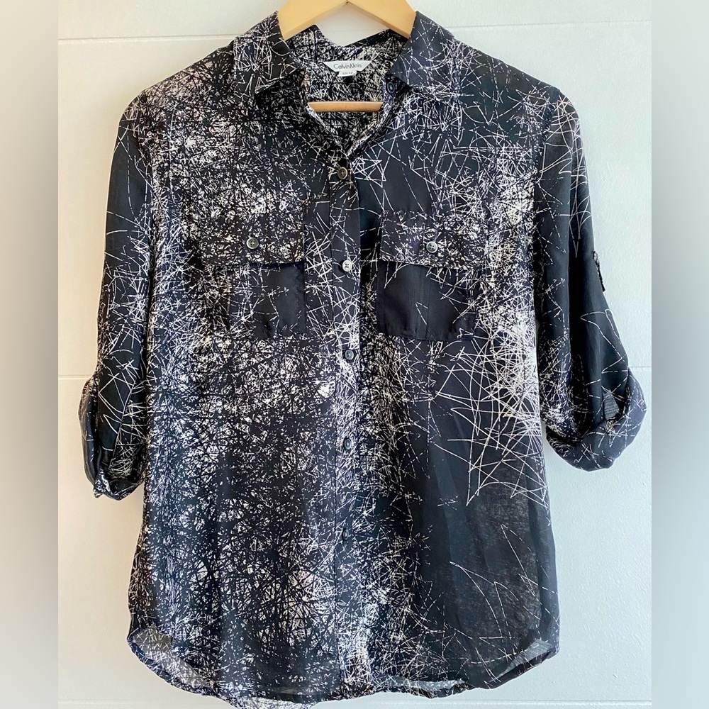 Calvin Klein Monochrome Abstract Shirt
